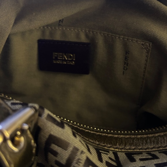 Fendi Tan and Brown Monogram Shoulder Bag - Picture 4 of 15